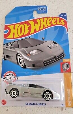 Hot Wheels '94 Bugatti EB110 SS Gray #65 65/250 2022 HW Turbo 5/10