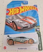 Load image into Gallery viewer, Hot Wheels Mclaren F1 GTR Metalflake Silver #57 57/250 2022 Retro Racers 3/10
