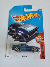 Load image into Gallery viewer, Hot Wheels Mazda RX-7 Metalflake Dark Blue #337 337/365 2017 Then and Now 4/10
