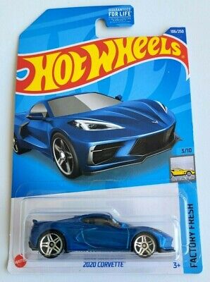 Hot Wheels 2020 Corvette Blue #106 106/250 2022 Factory Fresh 3/10