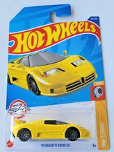 Load image into Gallery viewer, Hot Wheels &#39;94 Bugatti EB110 SS Yellow #65 65/250 2022 HW Turbo 5/10
