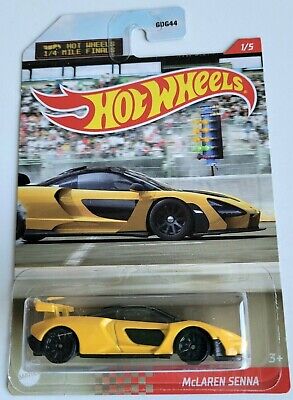 Hot Wheels Mclaren Senna Yellow #1 1/5 2021 1/4 Mile Finals 1/5