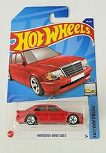 Load image into Gallery viewer, Hot Wheels Mercedes-Benz 500 E Red #86 86/250 2022 Factory Fresh 2/10
