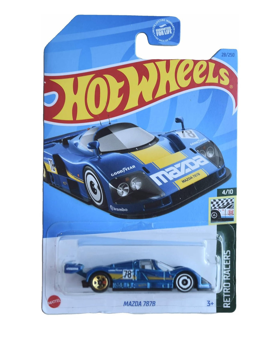 Hot Wheels Mazda 787B Blue #28 - 2023 Retro Racers