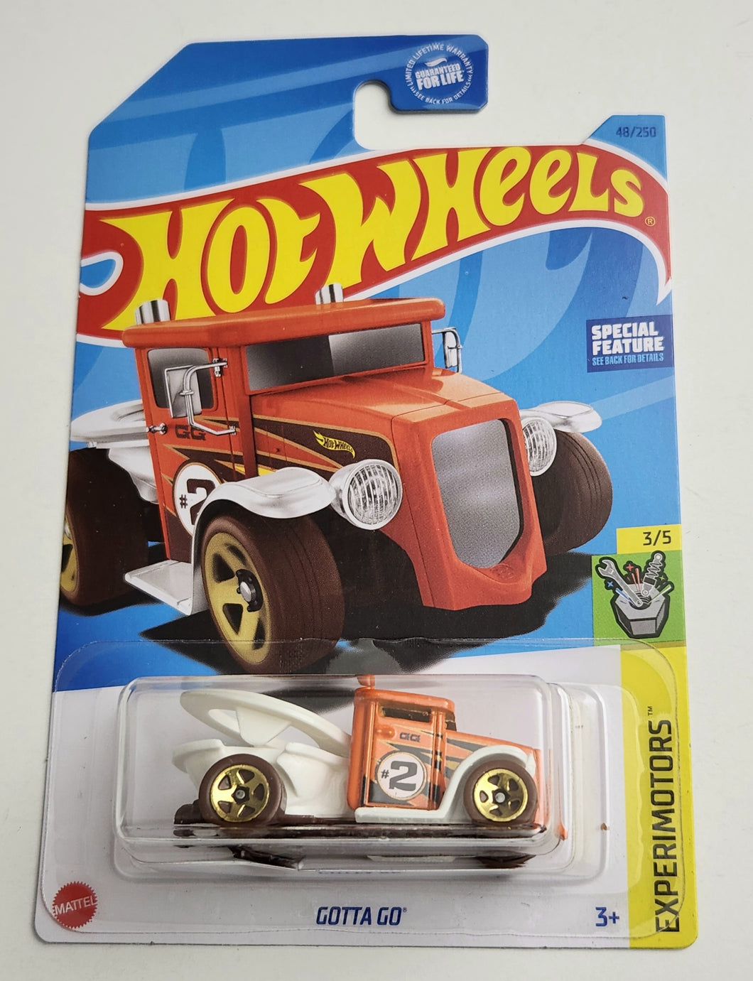 Hot Wheels Gotta Go Orange #48 - 2023 Experimotors