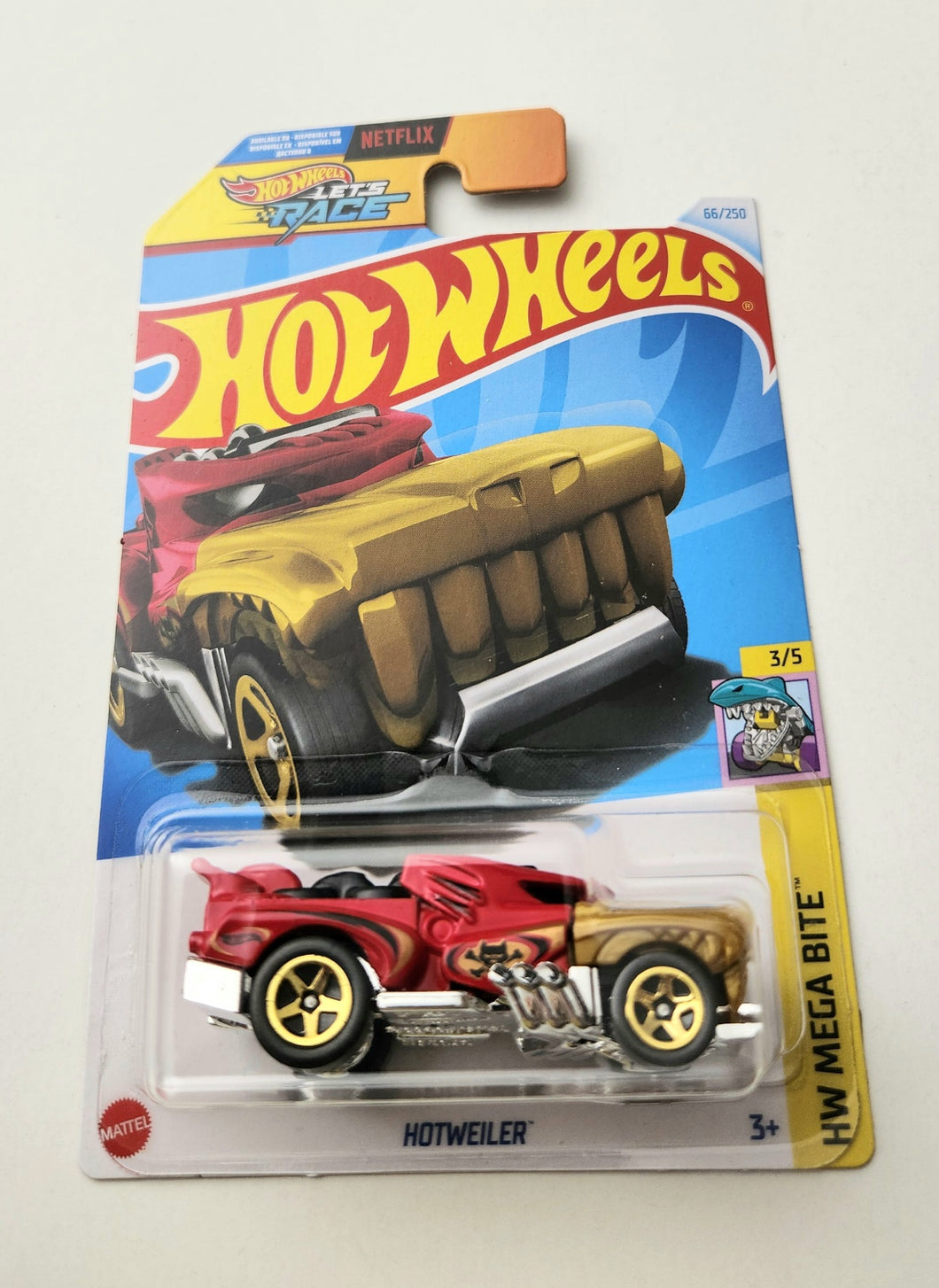 Hot Wheels Hotweiler Red #66 66/250 - 2024 HW Mega Bite