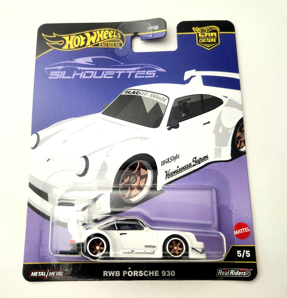 Hot Wheels RWB Porsche 930 White JBK58 5/5 - 2025 Car Culture: Silhouettes