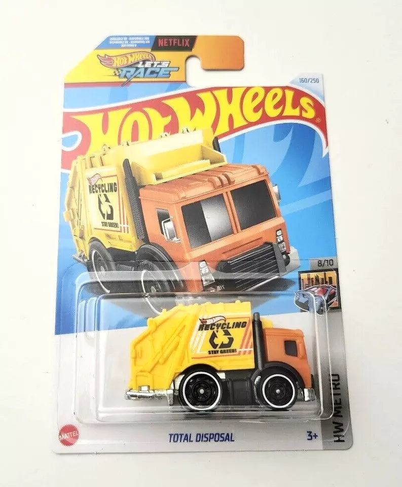 Hot Wheels Total Disposal Yellow #160 160/250 - 2024 HW Metro