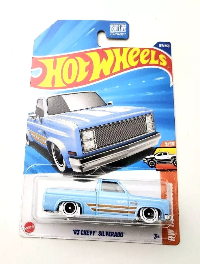 Hot Wheels ’83 Chevy Silverado sky Blue #157 157/250 - 2025 HW Hot Trucks