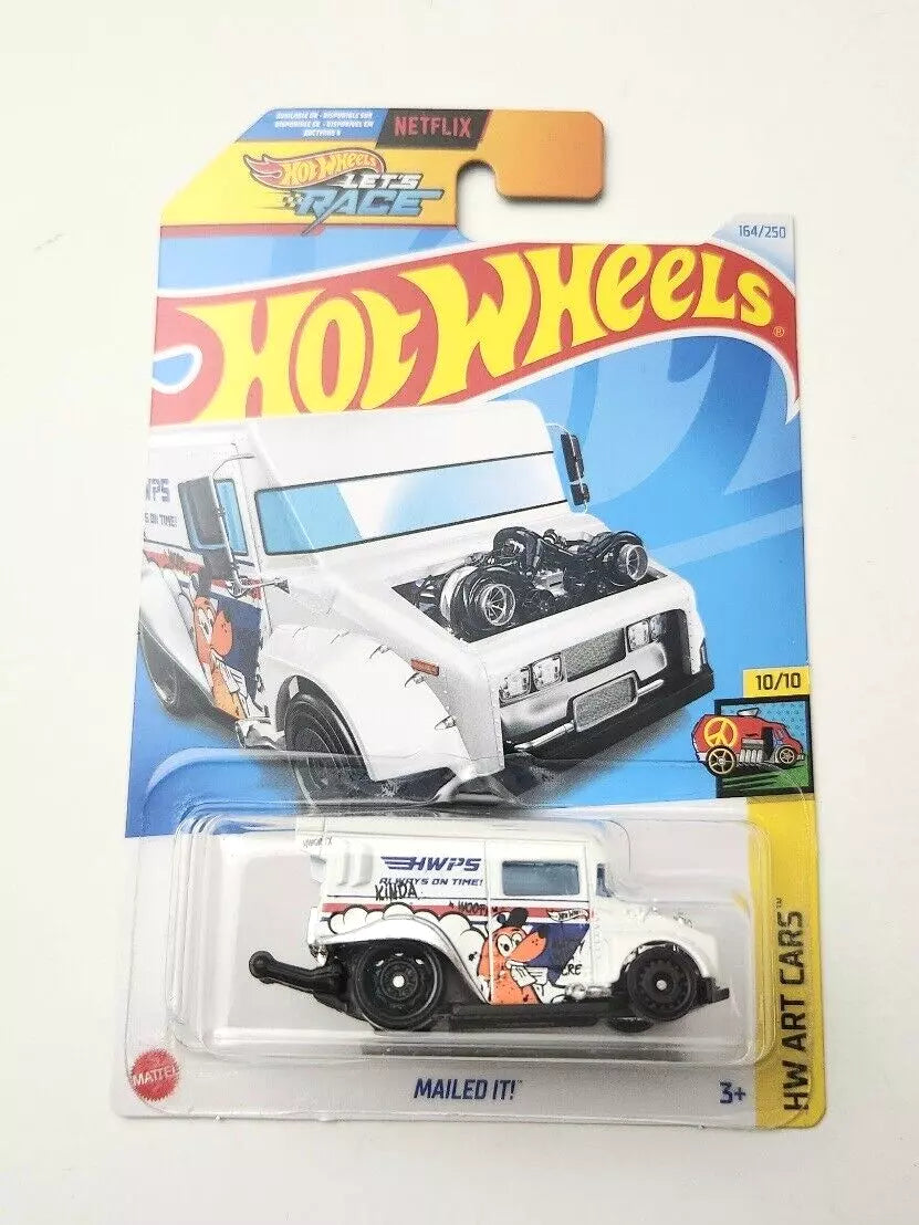 Hot Wheels Mailed it White #164 164/250 - 2024 HW Art Cars