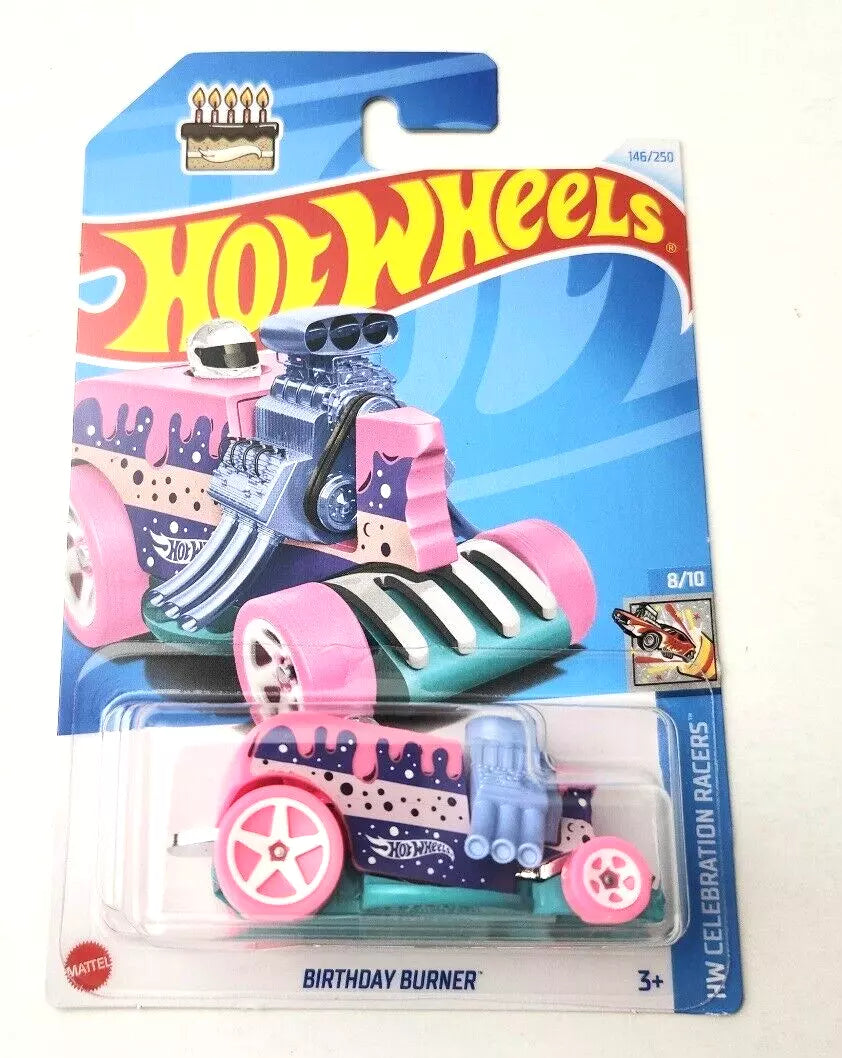 Hot Wheels Birthday Burner Pink #146 146/250 - 2024 HW Celebration Racers