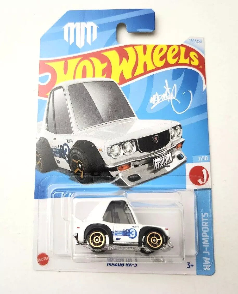 Hot Wheels Mazda RX-3 White #156 156/250 - 2024 HW J-Imports