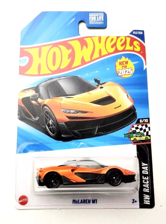 Hot Wheels McLaren W1 Orange #142 142/250 - 2025 HW Race Day