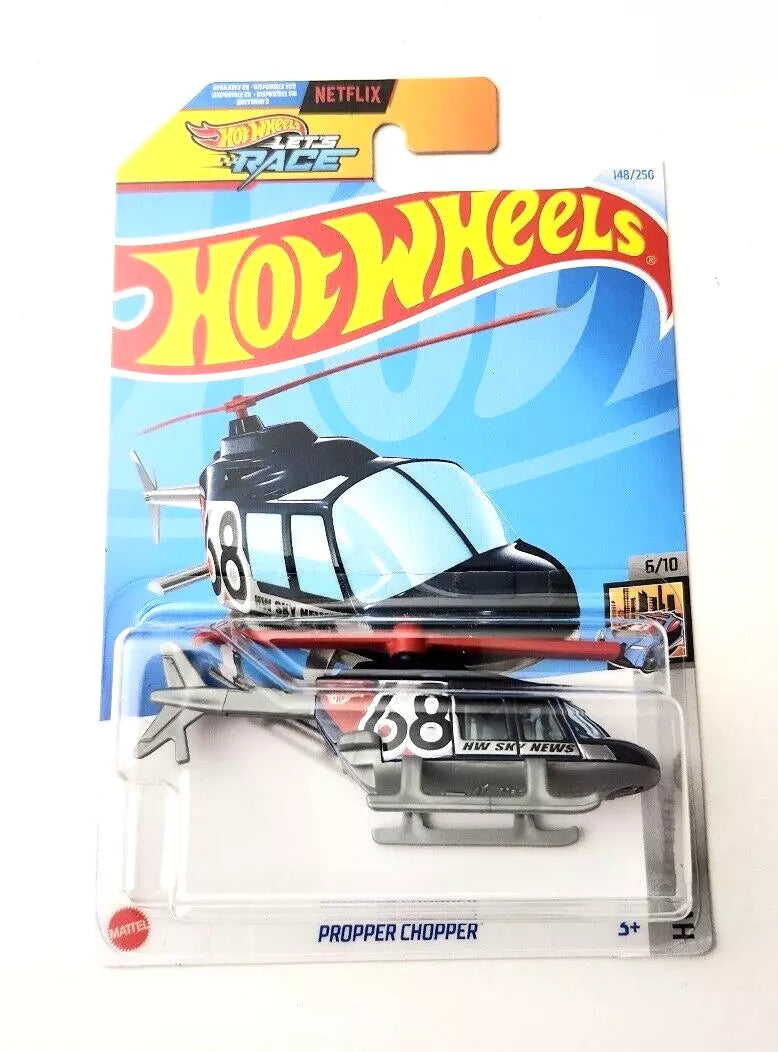 Hot Wheels Propper Chopper Dark Blue #148 148/250 - 2024 HW Metro