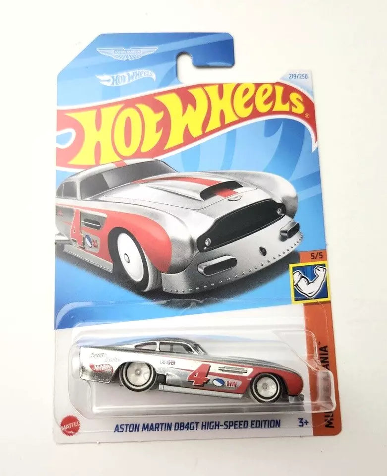 Hot Wheels Aston Martin DB4GT High-Speed Edition Chrome #219 2024 Muscle Mania