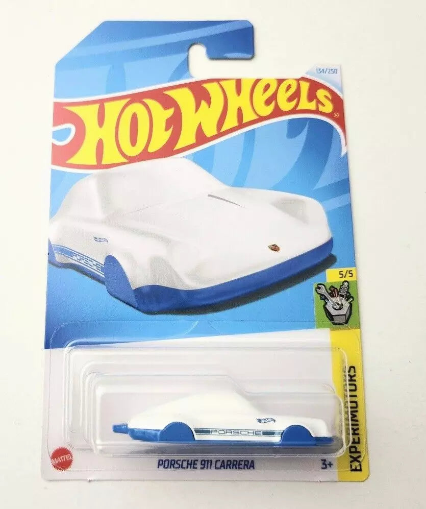 Hot Wheels Porsche 911 Carrera White Blue #134 134/250 - 2024 Experimotors