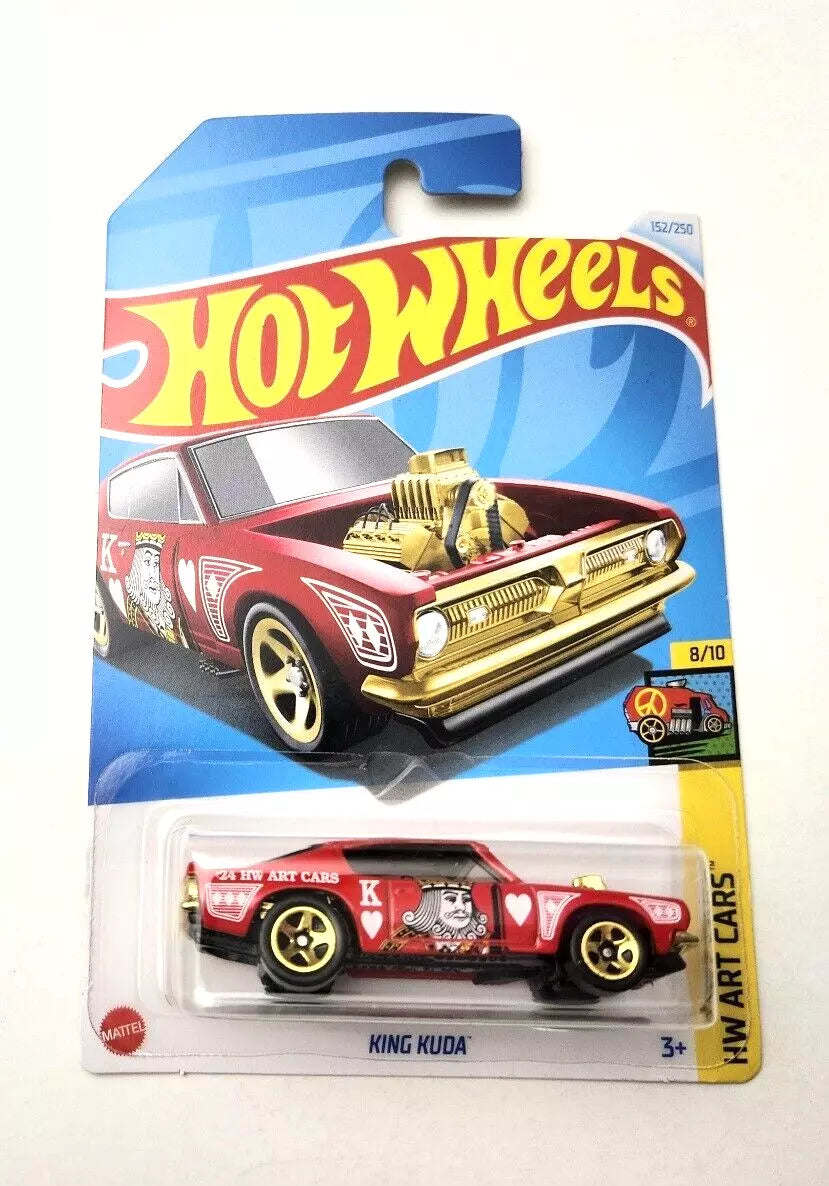 Hot Wheels King Kuda Red #152 152/250 - 2024 HW Art Cars