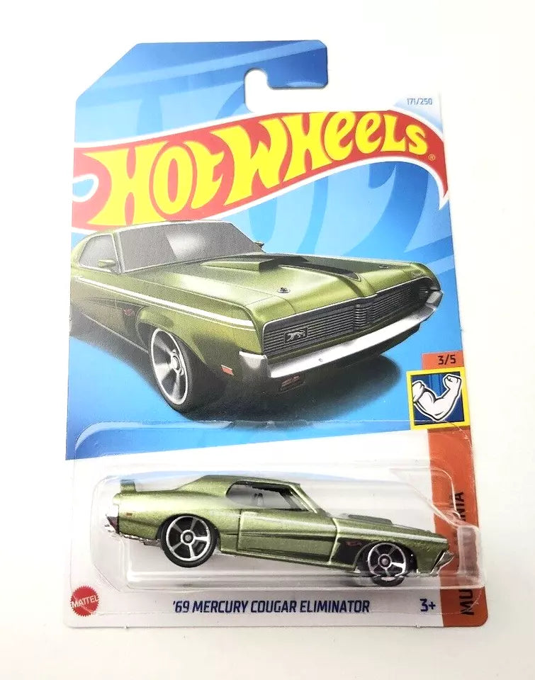 Hot Wheels '69 Mercury Cougar Eliminator light Green #171 - 2024 Muscle Mania