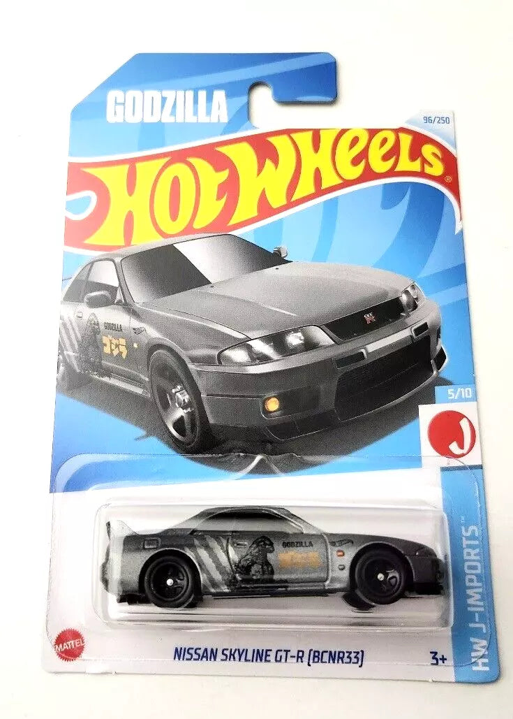 Hot Wheels Nissan Skyline GT-R BCNR33 - Godzilla Gray #96 2024 HW J-Import