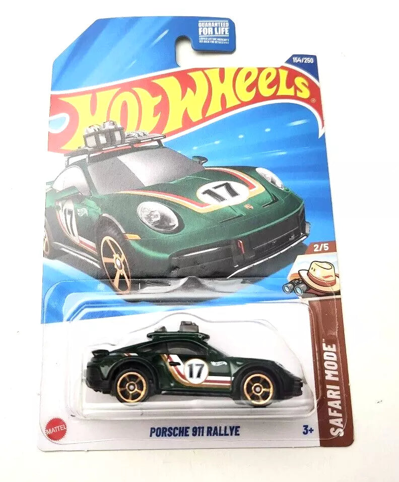 Hot Wheels Porsche 911 Rallye Green #154 154/250 - 2025 Safari Mode
