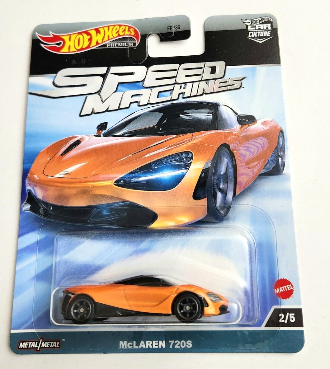 Hot Wheels McLaren 720S Orange #2 - 2023 Car Culture: Speed Machines