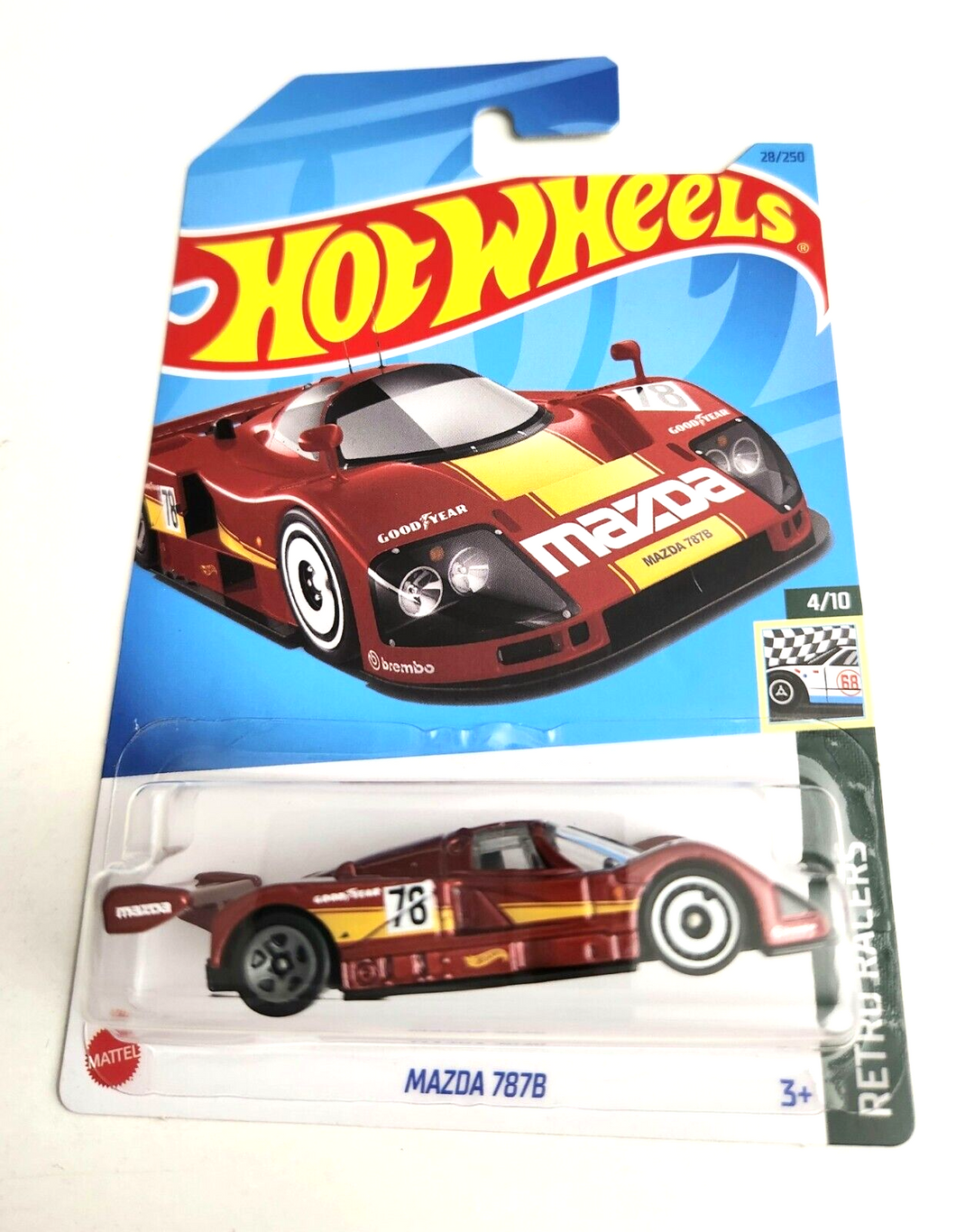 Hot Wheels Mazda 787B Red #28 - 2023 Retro Racers