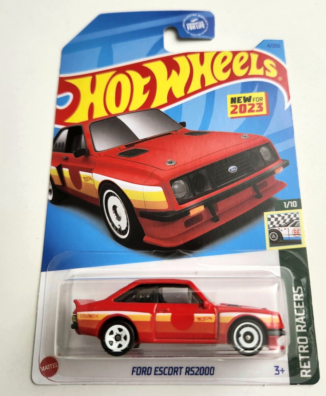 Hot Wheels Ford Escort RS2000 Red #4 - 2023 Retro Racers