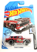 Load image into Gallery viewer, Hot Wheels Classic &#39;55 Nomad Red #183 - 2019 Rod Squad
