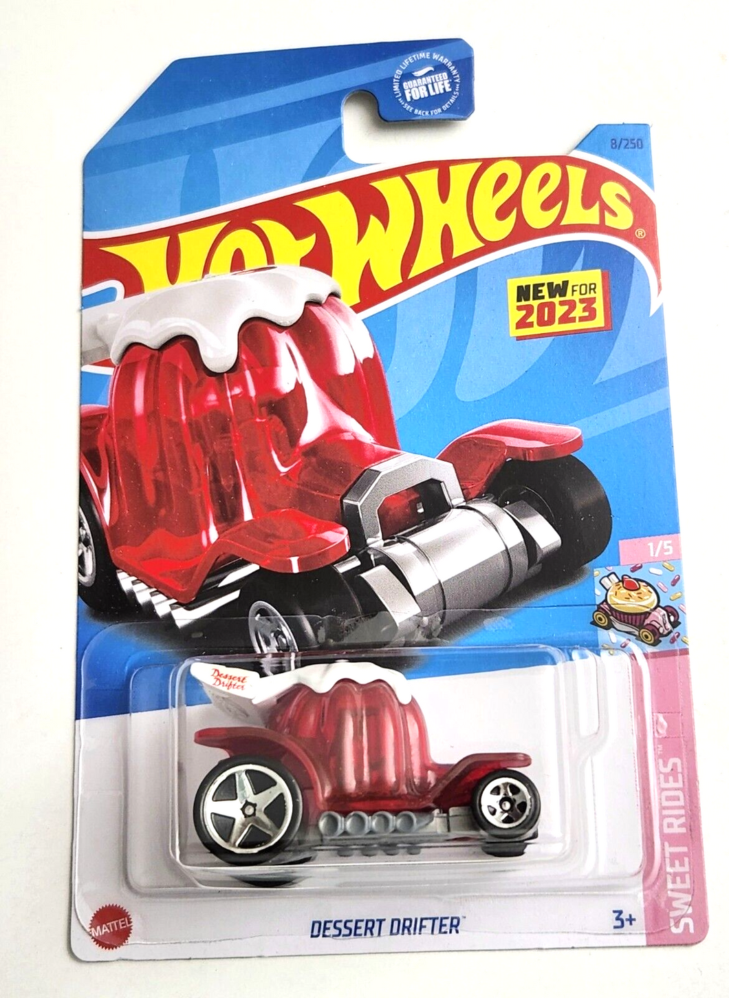 Hot Wheels Dessert Drifter Red #8 - 2023 Sweet Rides