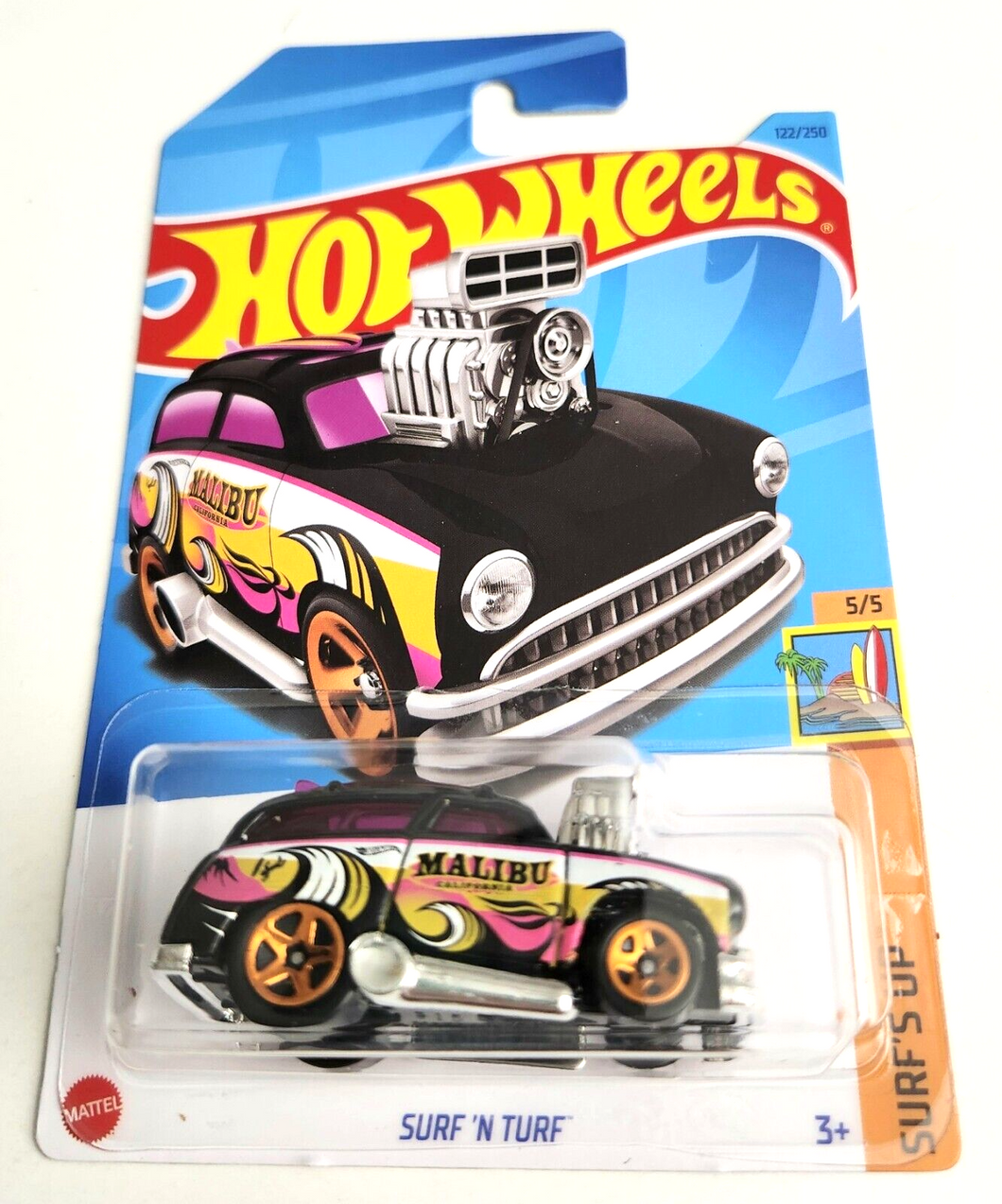 Hot Wheels Surf 'N Turf Malibu Black #122 - 2023 Surf's UP