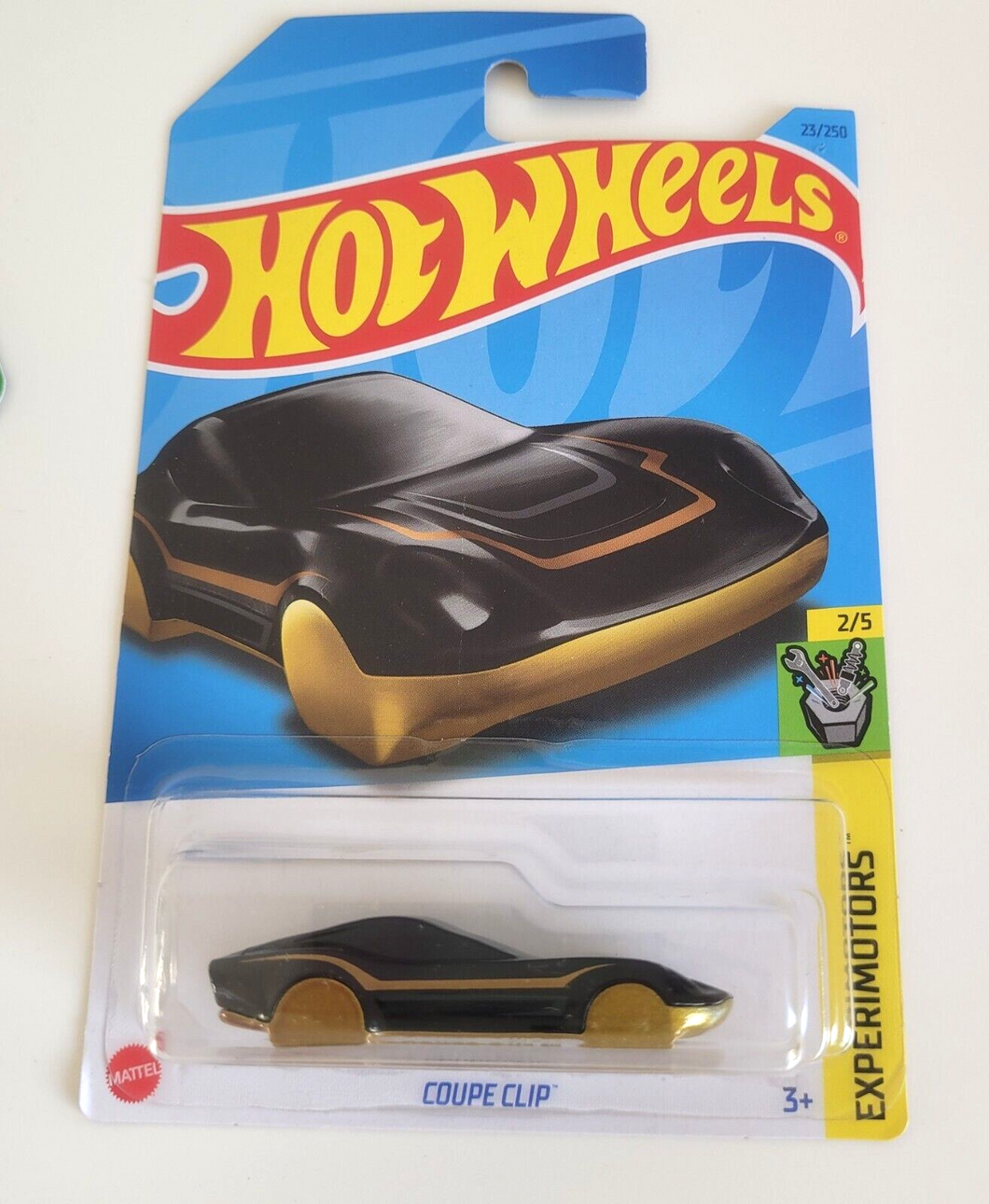 Hot Wheels Coupe Clip (keyring) Black #23 - 2023 Experimotors