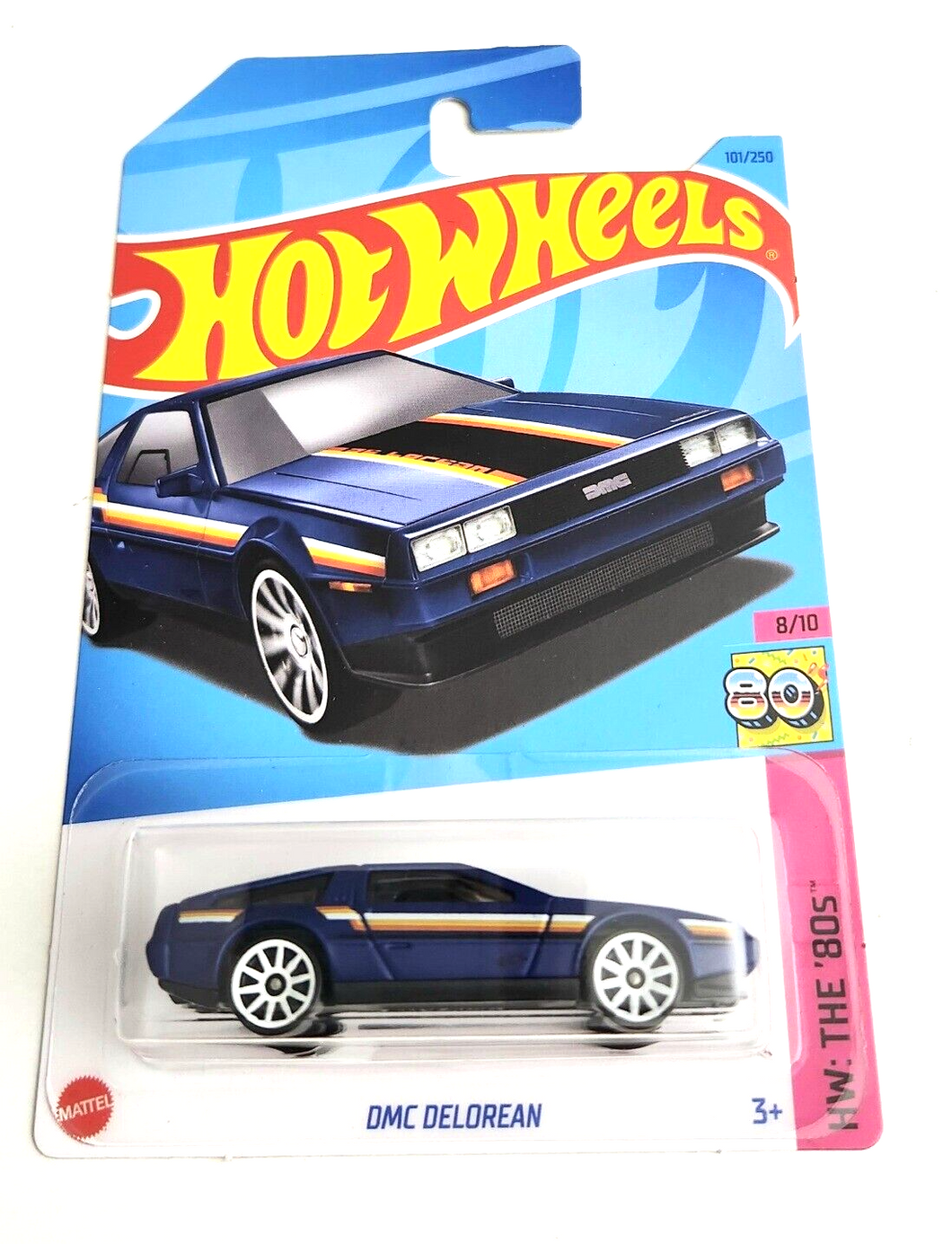 Hot Wheels DMC Delorean Blue #101 - 2023 HW The 80S