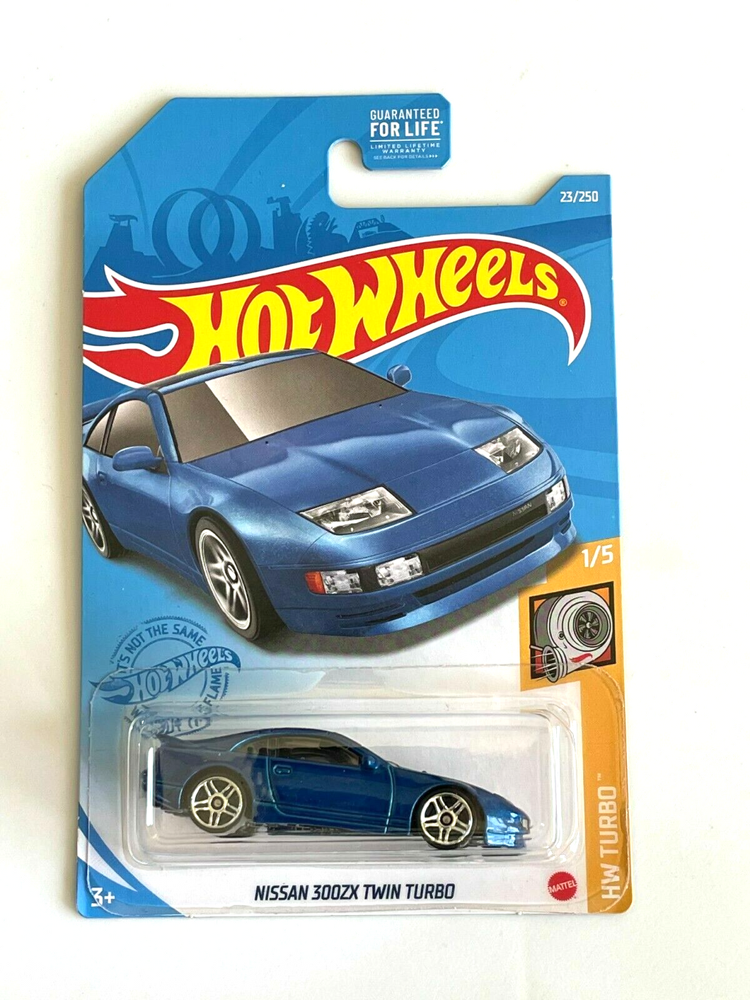 Hot Wheels Nissan 300ZX Twin Turbo Blue #23 23/250 HW Turbo 1/5