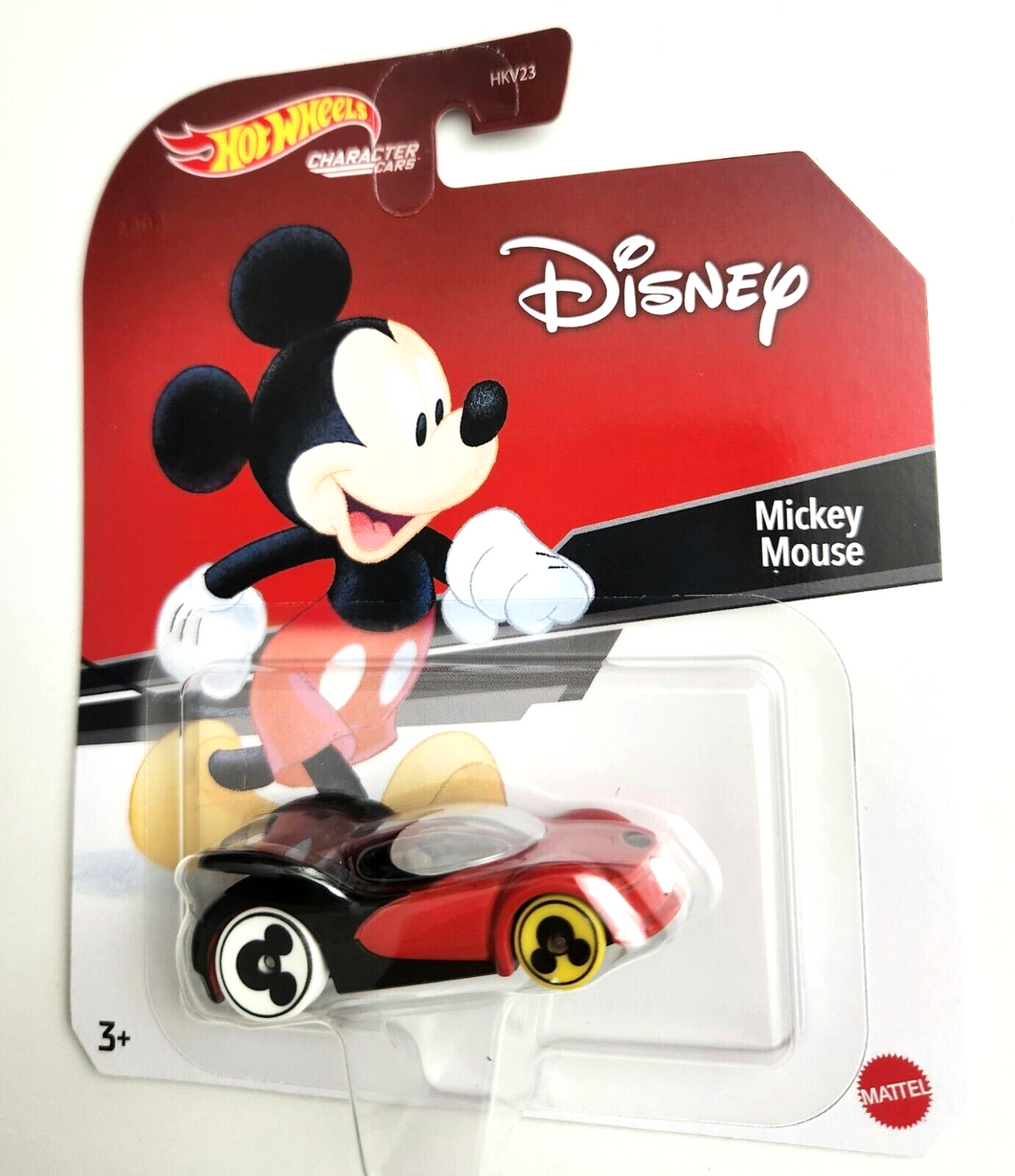 Hot Wheels Mickey Mouse Red  - 2023 Disney Character cars Valentine Gift