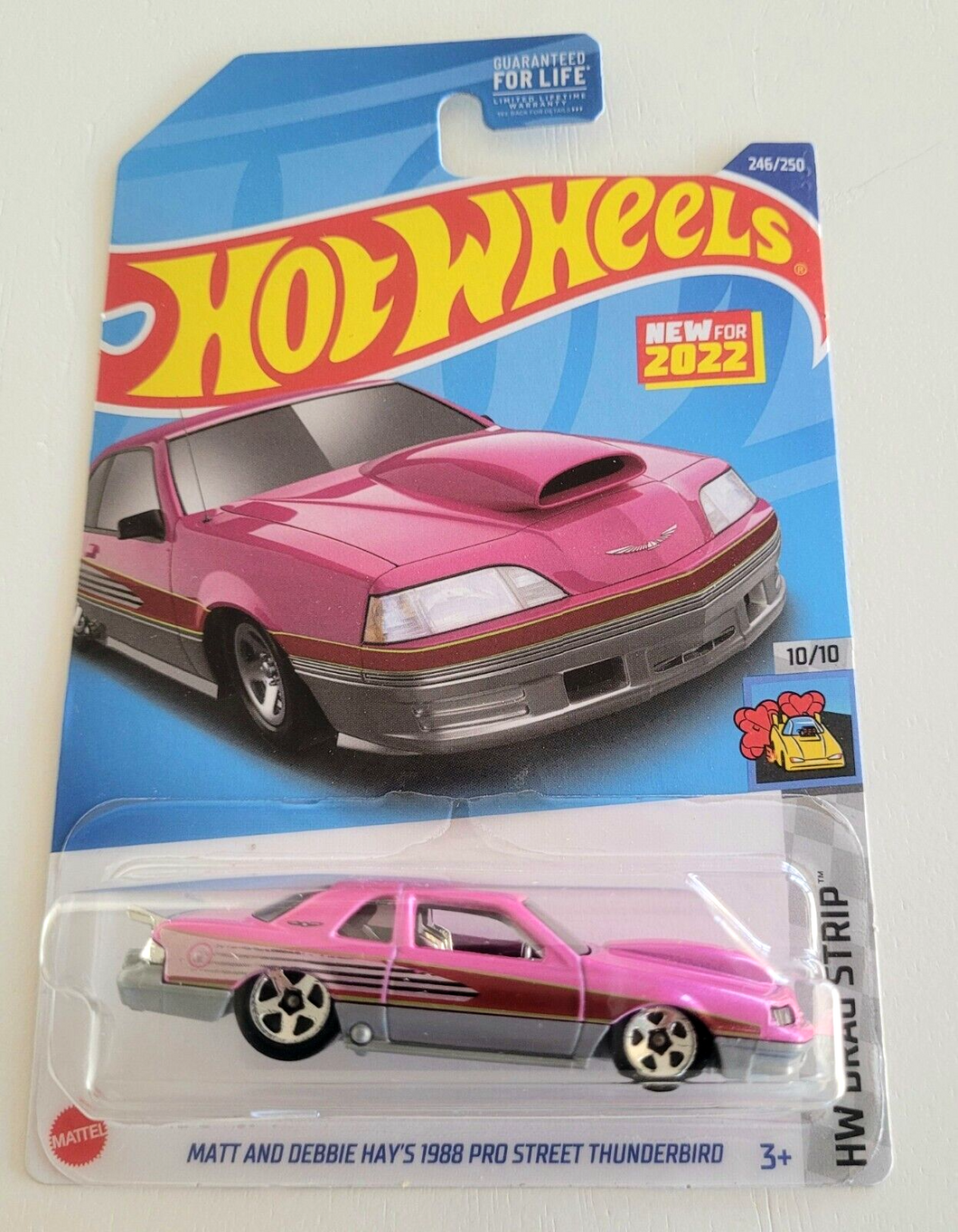 Hot Wheels Matt And Debbie Hay's 1988 Pro Street Thunderbird Pink #246 - 2022 HW