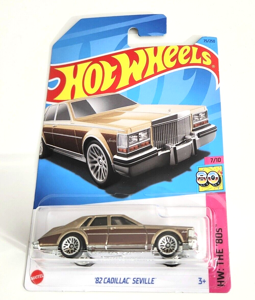 Hot Wheels '82 Cadillac Seville Metallic Gold #75 - 2023 HW: The '80s