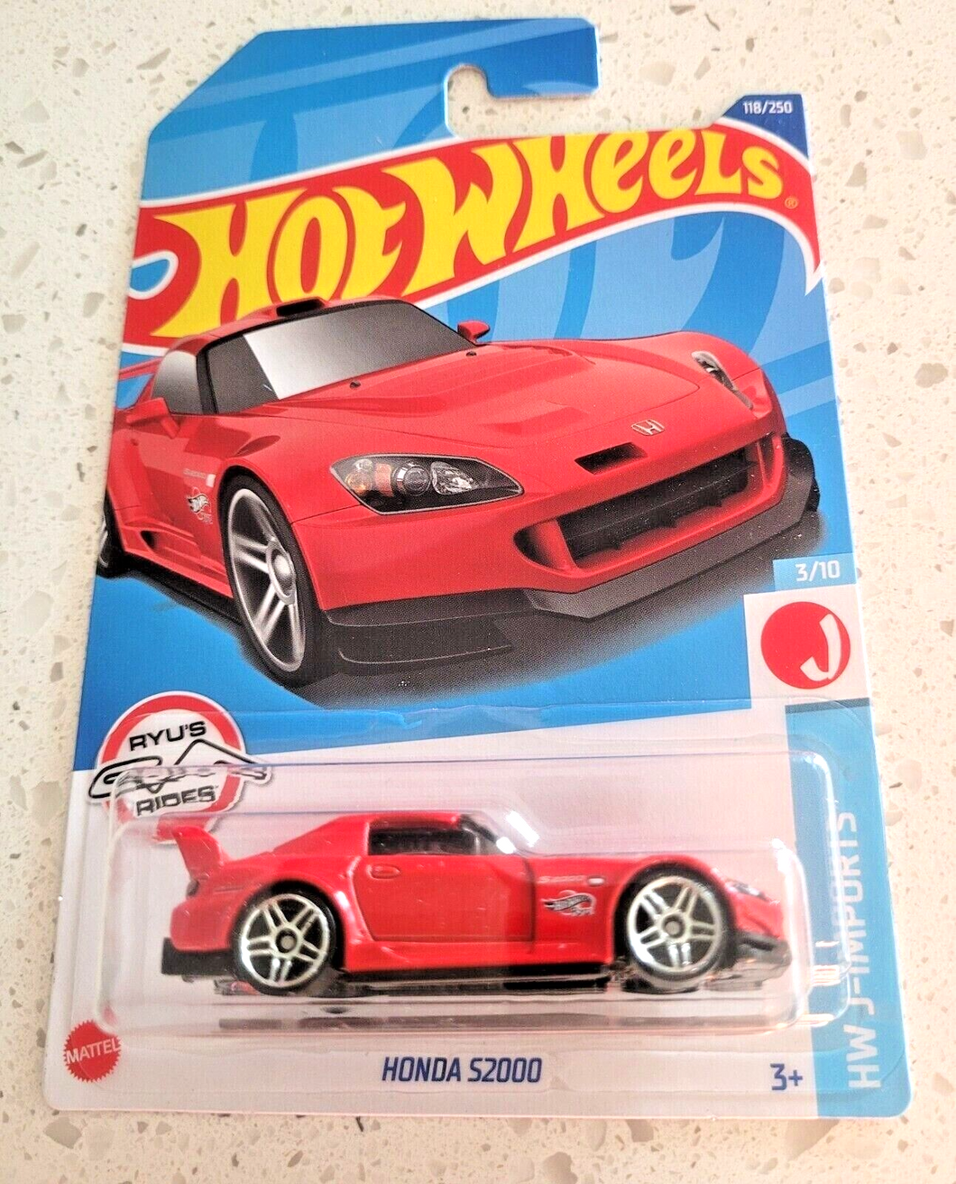 Hot Wheels Honda S2000 Red #118 118/250 2022 HW J-Imports 3/10