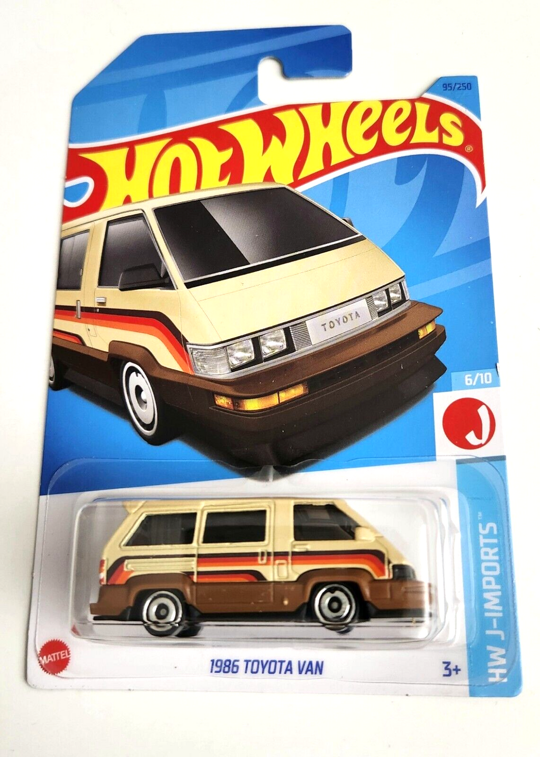 Hot Wheels 1986 Toyota Van Tan #95 - 2023 HW J-Imports