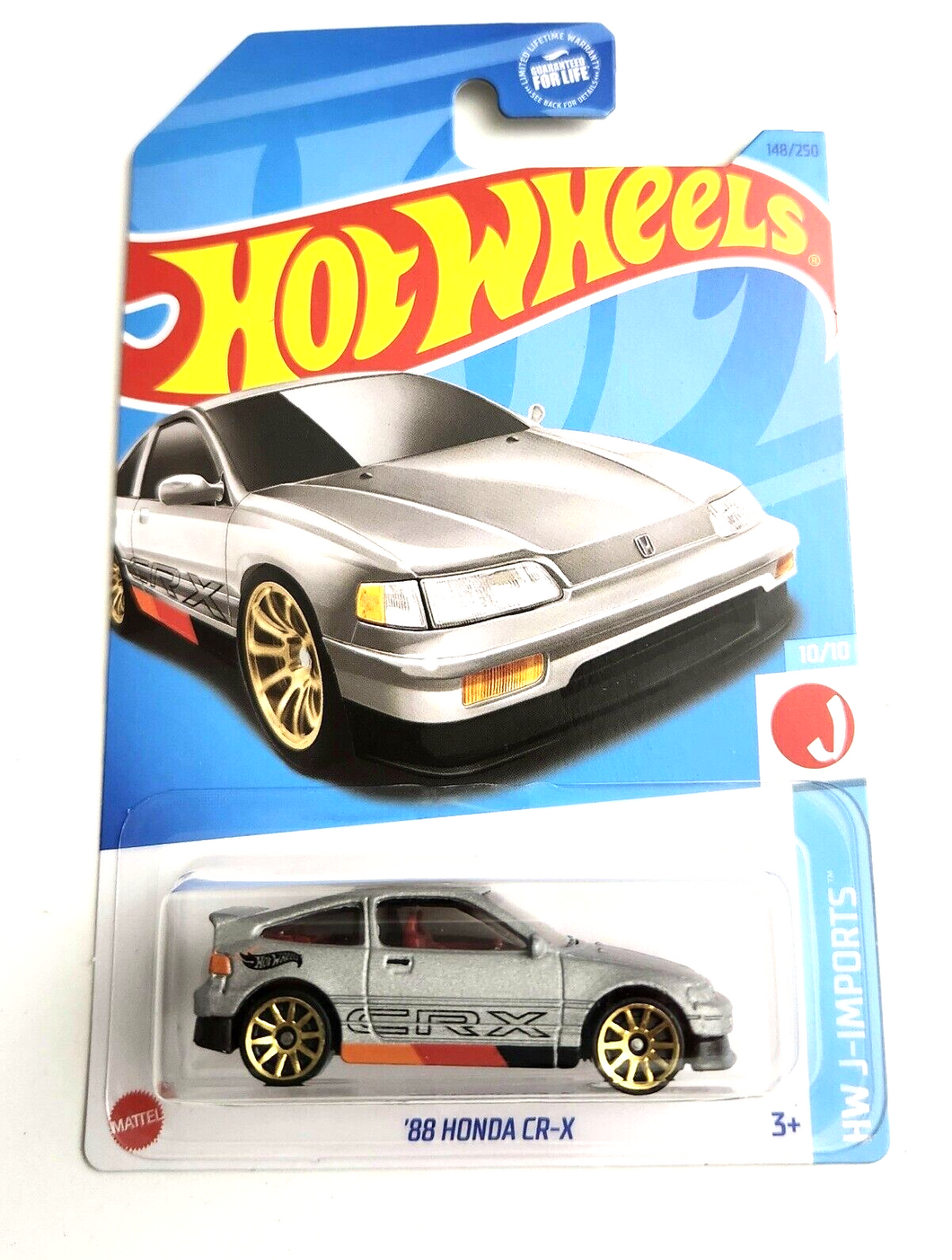 Hot Wheels '88 Honda CR-X Gray #148 - 2023 HW J-Imports