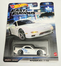 Load image into Gallery viewer, Hot Wheels Mazda RX-7 FD  White #1 - 2023 Fast &amp; Furious
