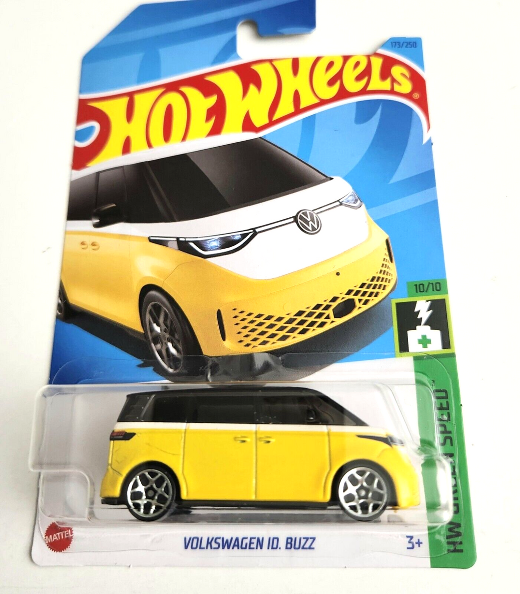 Hot Wheels Volkswagen ID Buzz Yellow #173 - 2023 HW Green Speed