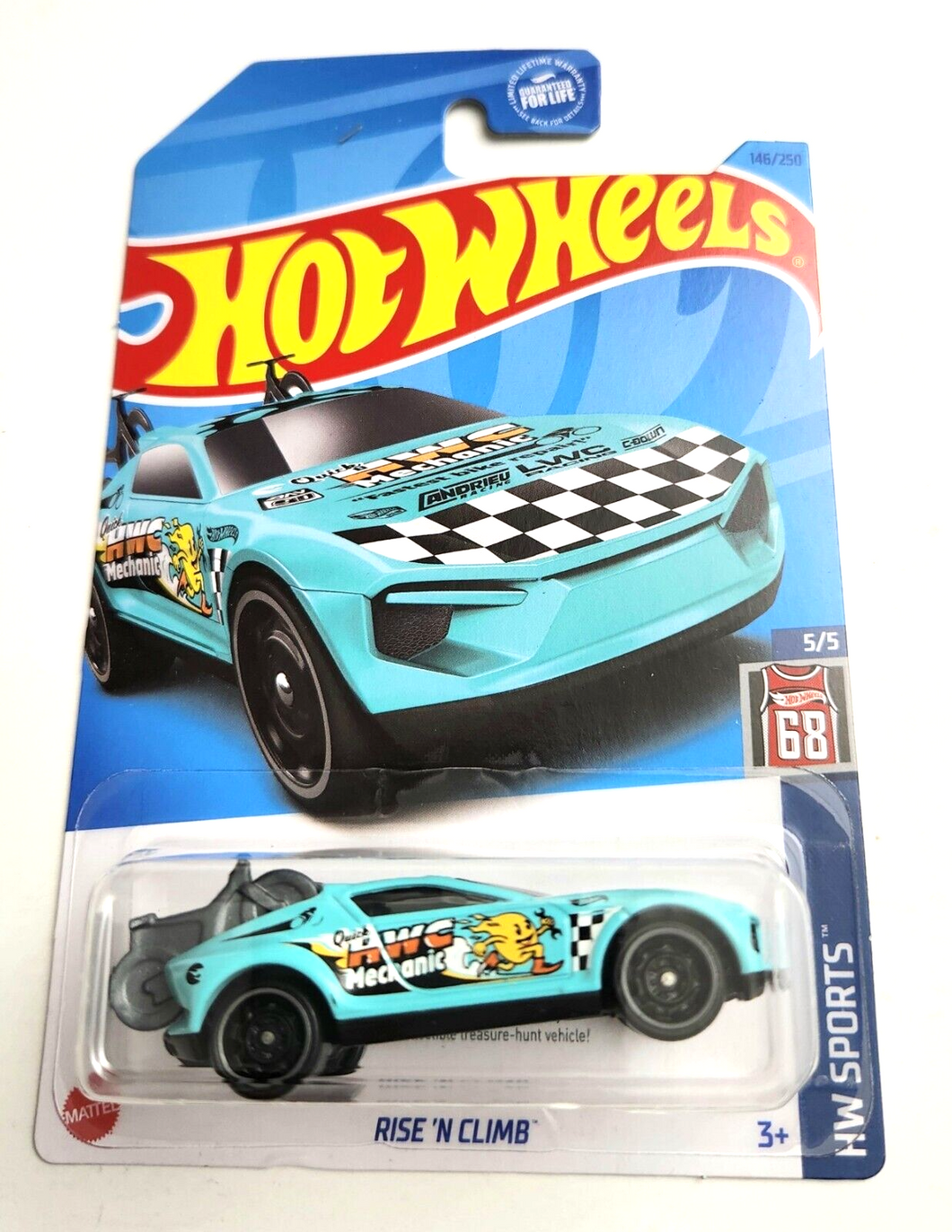 Hot Wheels Rise N Climb Teal #146 - Treasure hunt 2023 HW Sports