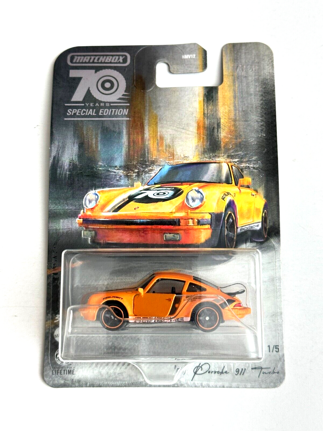 Matchbox '80 Porsche 911 turbo Orange #1 - 2023 70 years Special edition