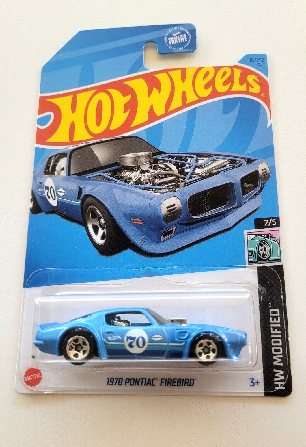 Hot Wheels 1970 Pontiac Firebird Blue #18 - 2023 HW Modified