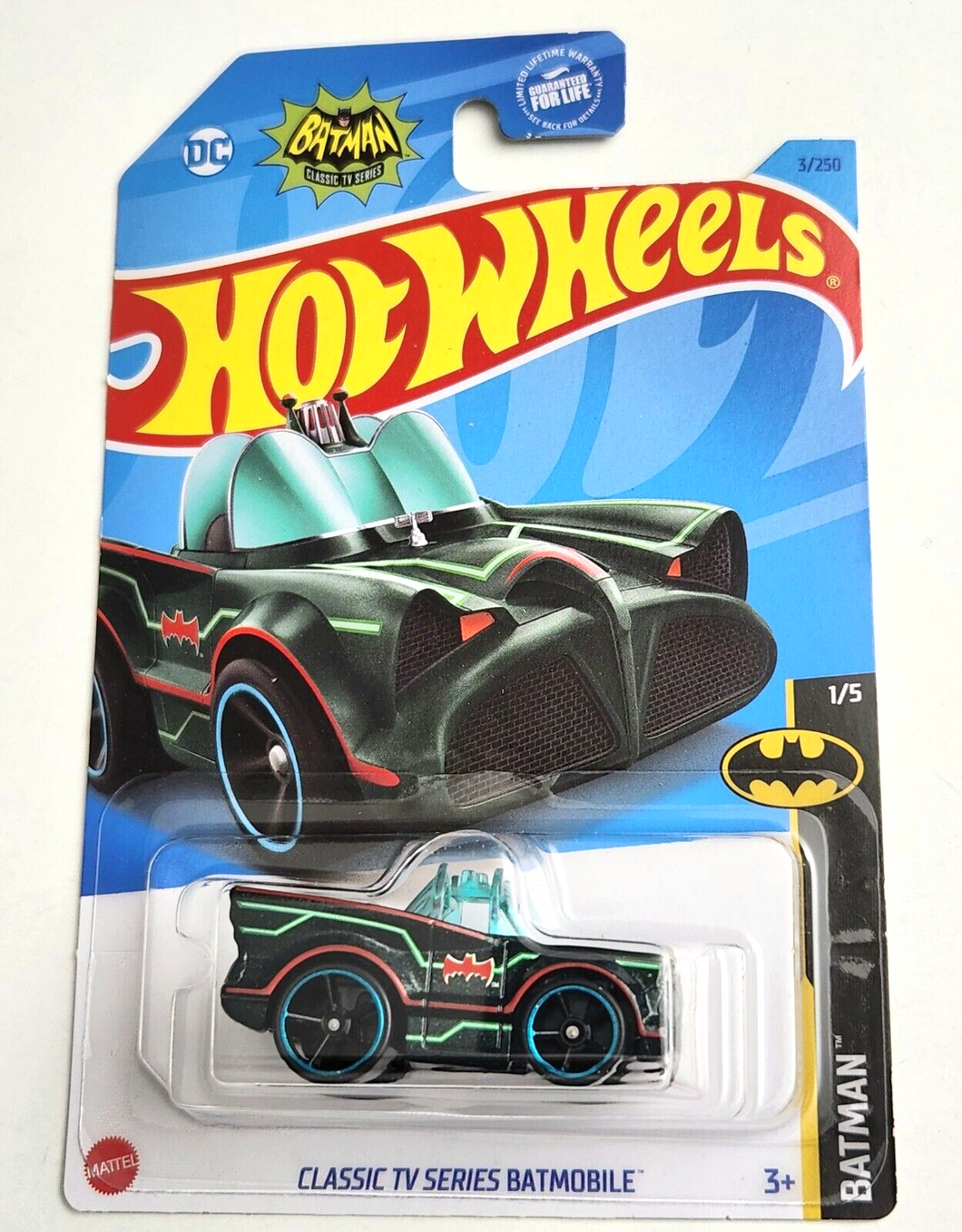 Hot Wheels Classic TV Series Batmobile Green #3 - 2023 Batman