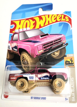 Load image into Gallery viewer, Hot Wheels &#39;87 Dodge D100 Dark Pink #181 - 2023 Baja Blazers
