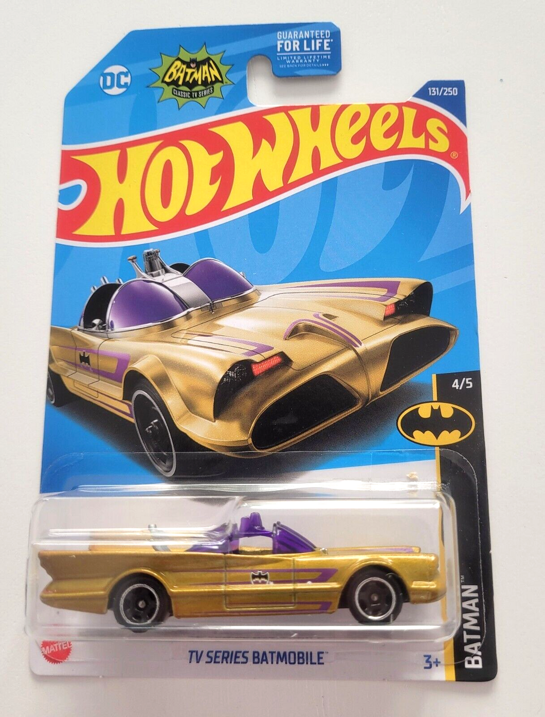 Hot Wheels TV Series Batmobile Gold #131 - 2022 Batman