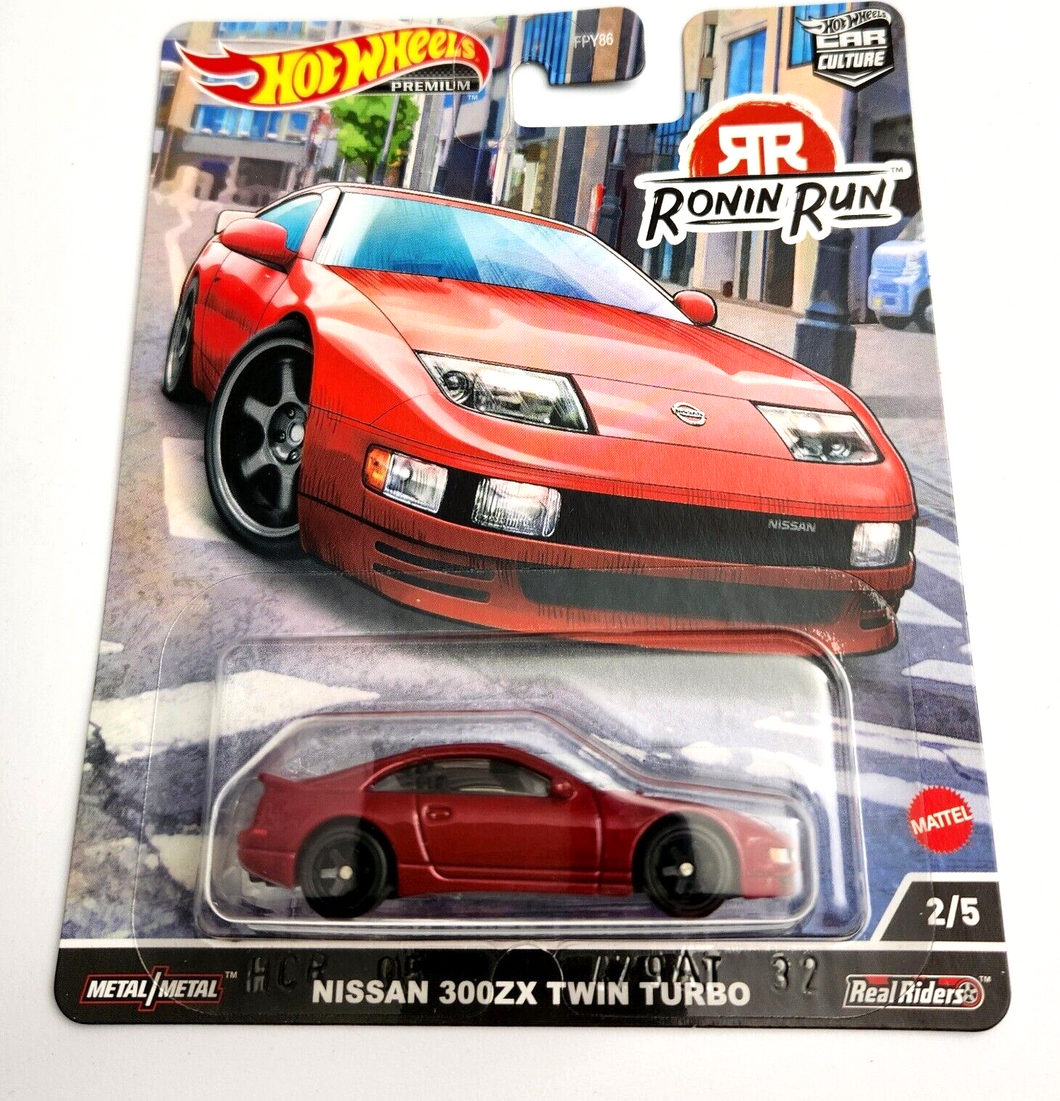 Hot Wheels Nissan 300ZX Twin Turbo #2 - 2022 Car Culture: Ronin Run -Real Riders