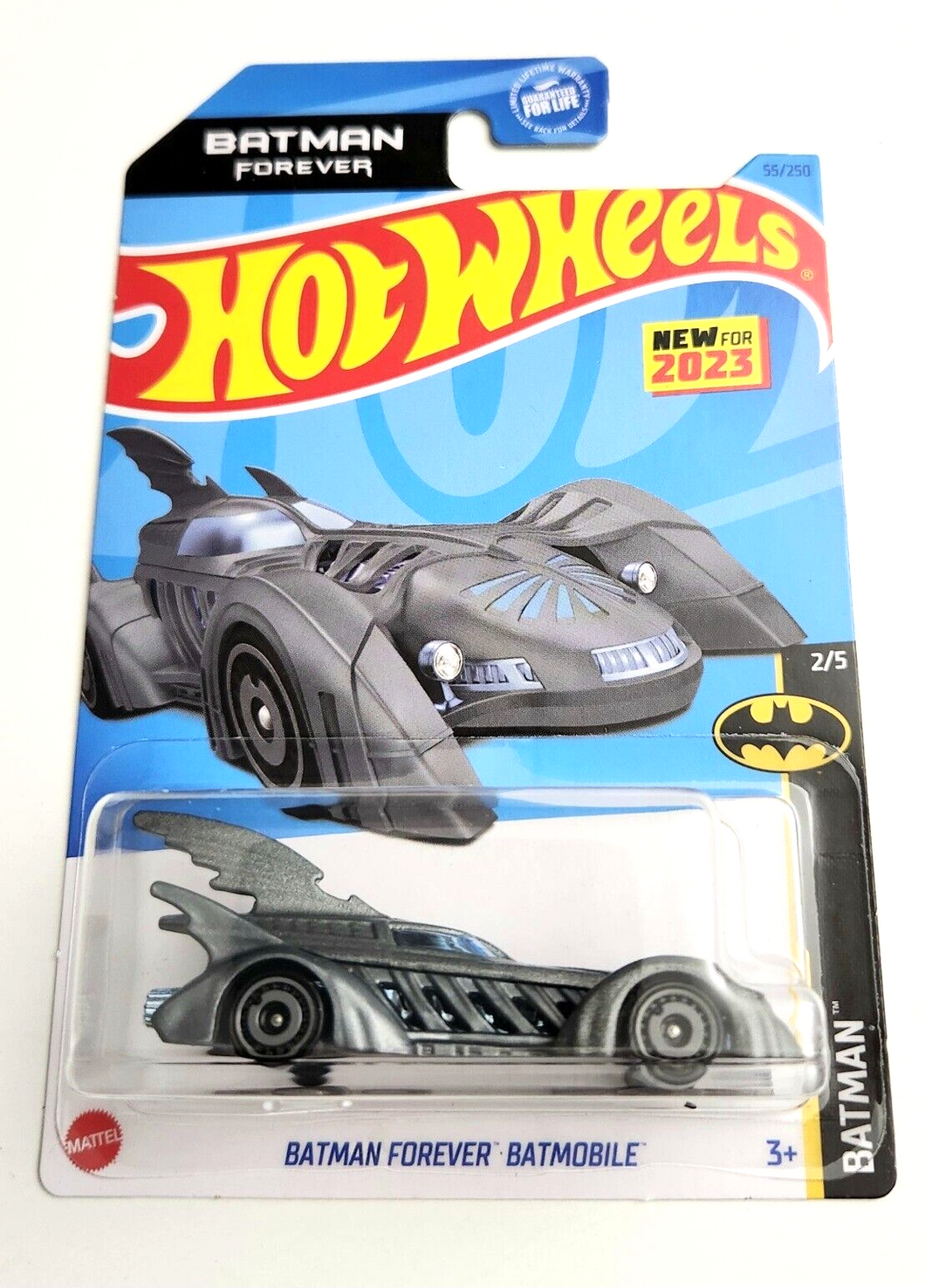 Hot Wheels Batman Forever Batmobile Gray #55 - 2023 Batman