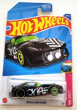 Load image into Gallery viewer, Hot Wheels Muscle and Blown Black #240 - 2022 HW Drift-TREASURE HUNT
